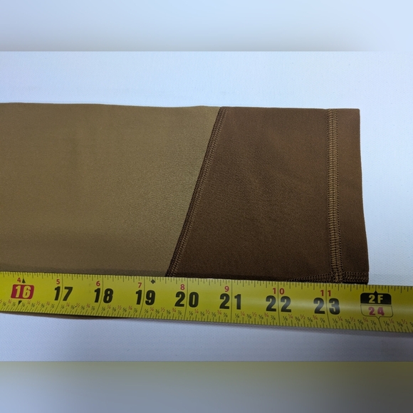 Lululemon Women Nulu Colour Block High-Rise Tight Leggings Brown Beige EUC Sz 6 - Picture 9 of 11